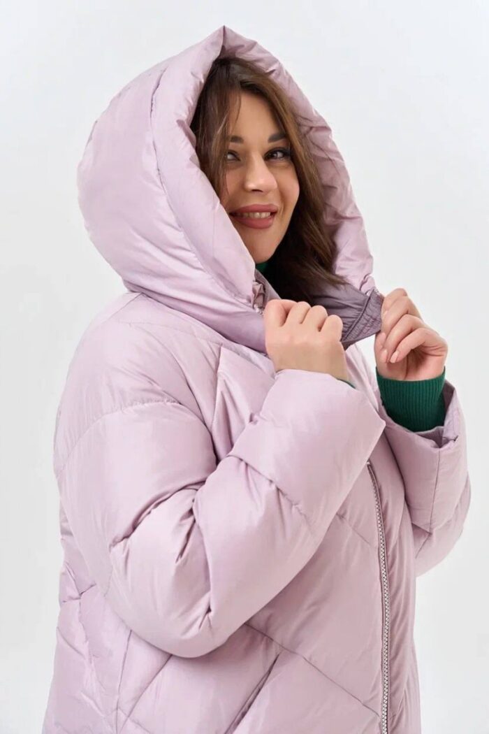 Пуховик женский 3144 (розовый) — изображение 2