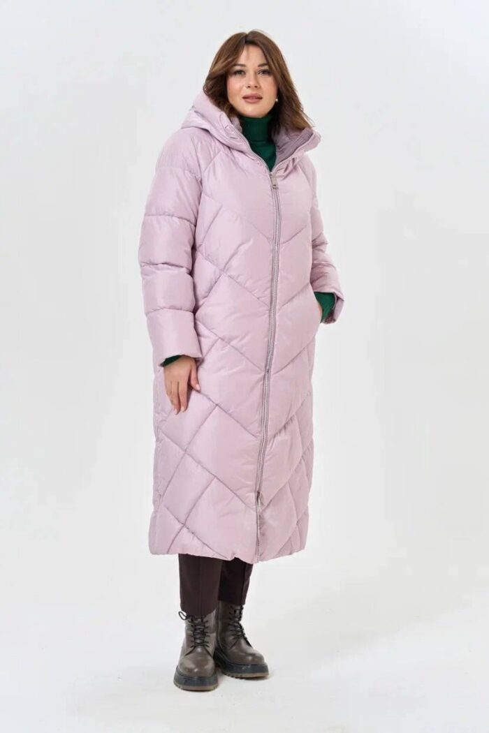 Пуховик женский 3144 (розовый) — изображение 5