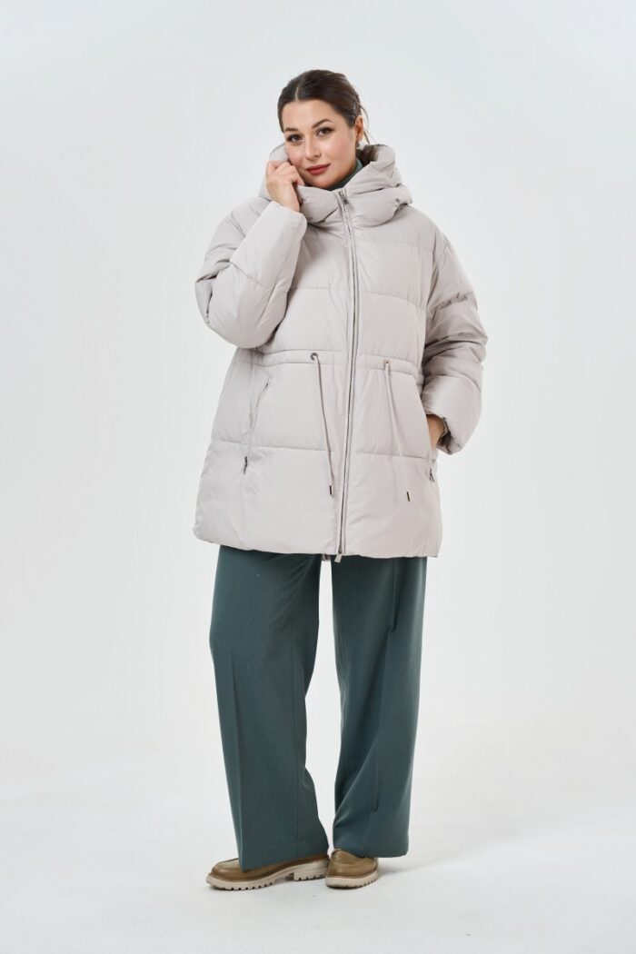 Женская куртка 3768(бежевая) — изображение 4