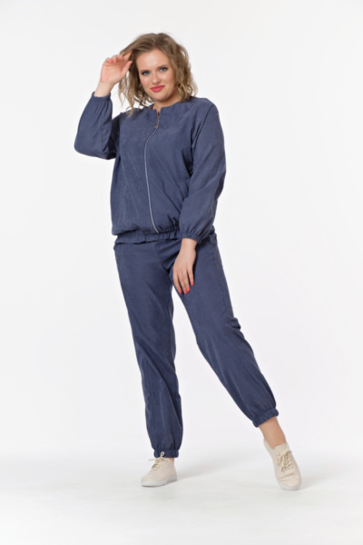 Свободные брюки с резинкой внизу женские с карманами La Diano