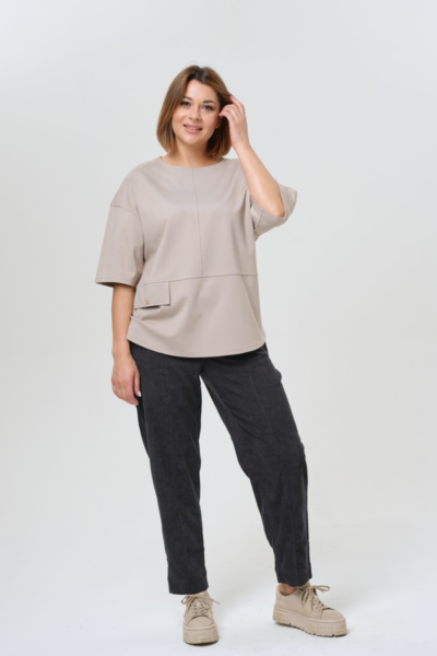 Брюки свободного кроя с эластичным поясом для женщин La Diano