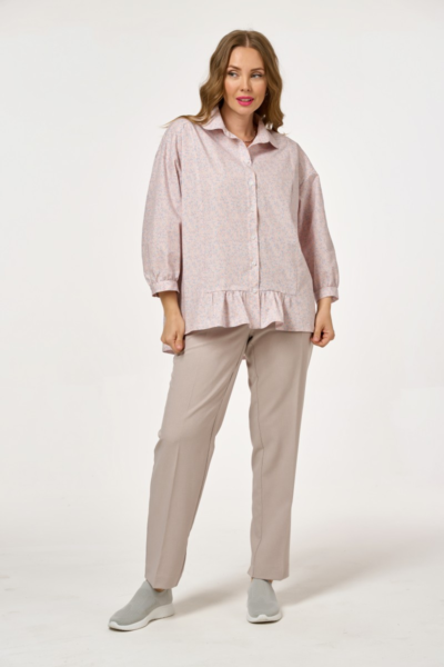 Классические льняные брюки зауженные со стрелками La Diano