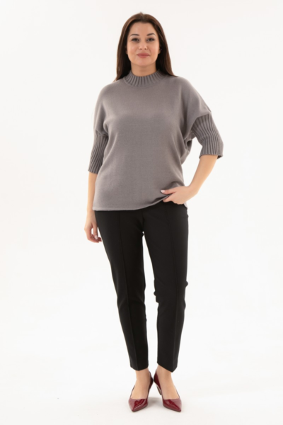 Женские прямые брюки с высокой посадкой и стрелками La Diano