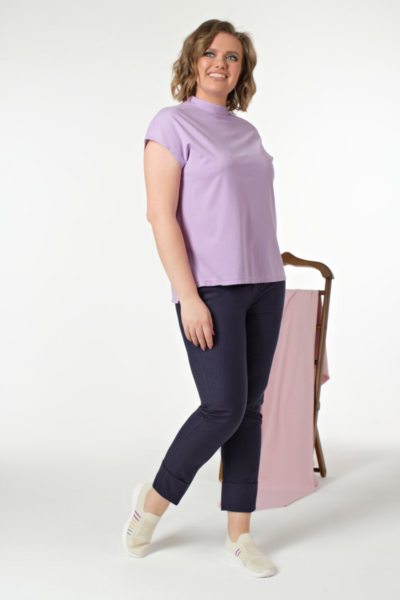 Брюки женские со стрелками прямые с высокой посадкой La Diano