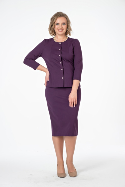 Классический жакет больших размеров приталенный силуэт La Diano