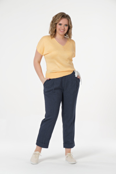 Свободные брюки больших размеров с поясом на резинке La Diano