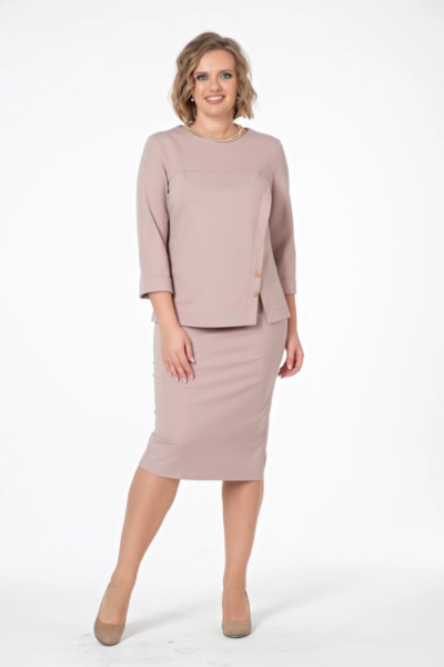 Классическая юбка карандаш на резинке с разрезом прямая La Diano