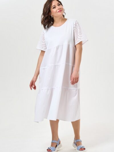 Платье женское 3061-3 белое