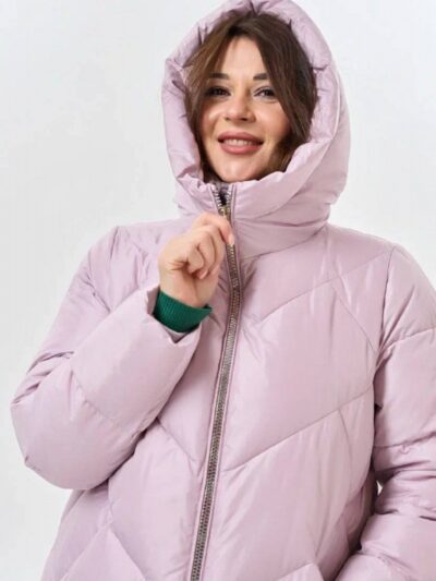 Пуховик женский 3144 (розовый)