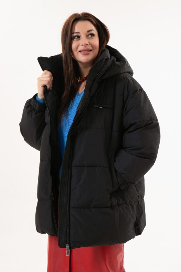 Пуховик женский 3290 (черный) — изображение 2