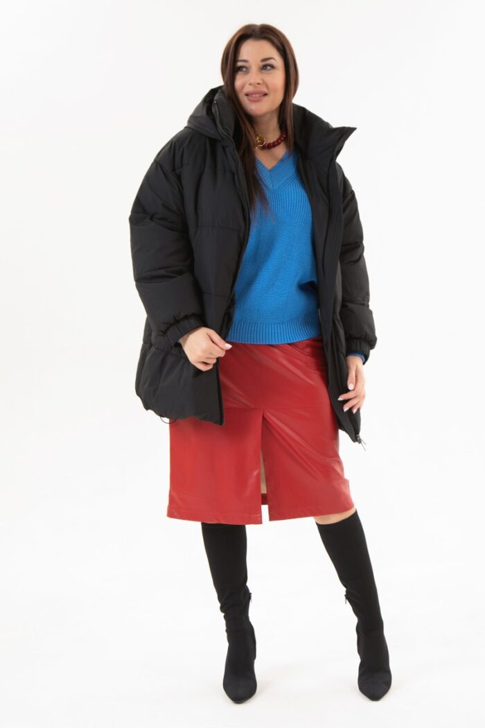 Пуховик женский 3290 (черный) — изображение 5