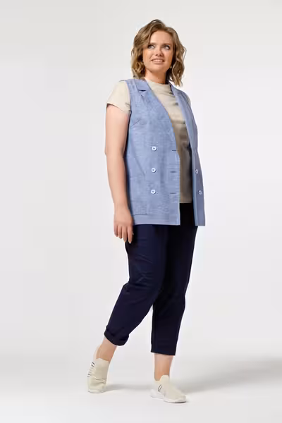 Брюки бананы женские свободные с резинкой на поясе