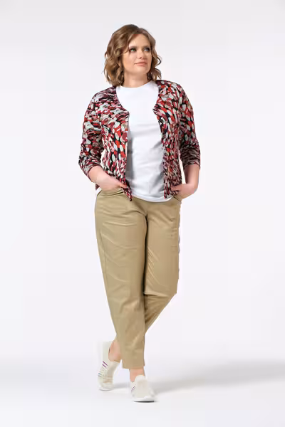 Брюки бананы свободные из хлопка с высокой посадкой