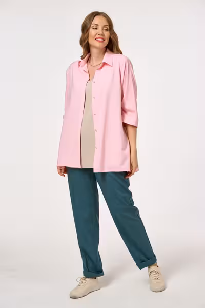 Брюки зауженные льняные со стрелками и высокой посадкой