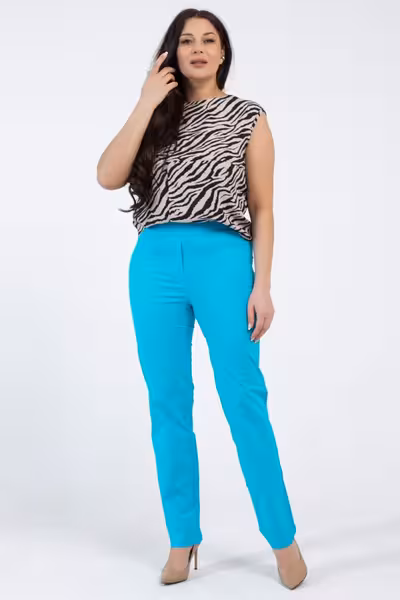 Брюки женские спортивного стиля прямые с высокой посадкой