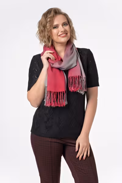 Черный ажурный джемпер с коротким рукавом трикотажный