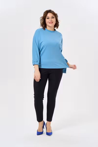 Женские прямые брюки с высокой посадкой и стрелками