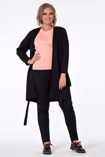 Брюки зауженные с стрелками женские классические черные