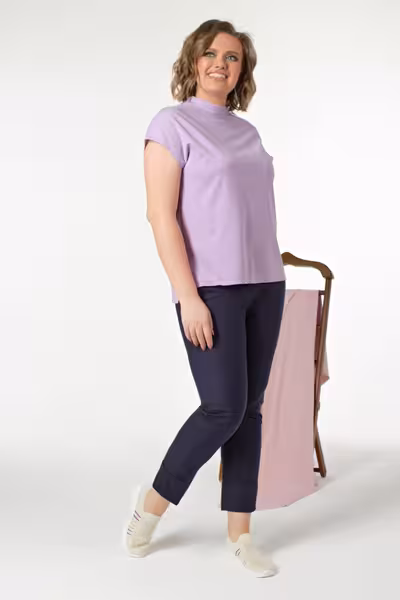 Брюки женские со стрелками прямые с высокой посадкой