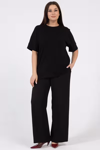 Футболка оверсайз большого размера с карманом свободная