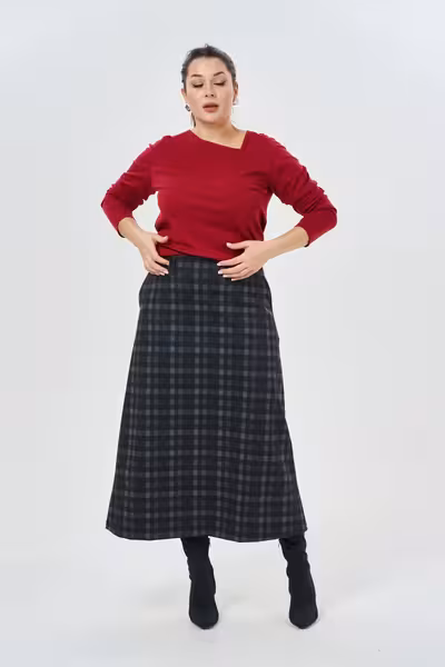 Лонгслив с фигурным вырезом и длинным рукавом для женщин