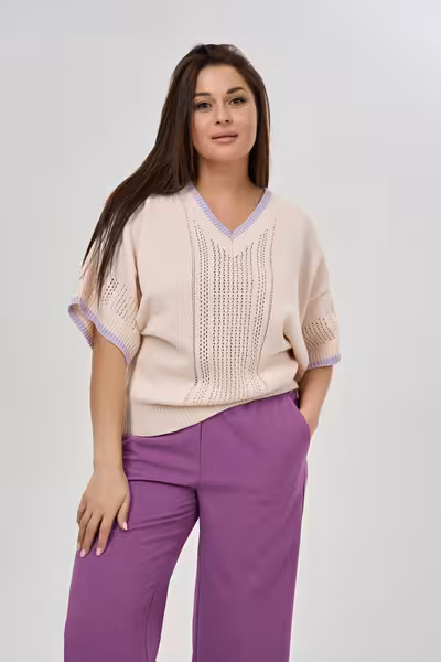 Брюки женские прямые с карманами средняя посадка классические